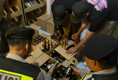 Gerebek Outlet 23 Kasihan, Polres Bantul Temukan Puluhan Botol Miras Berbagai Jenis