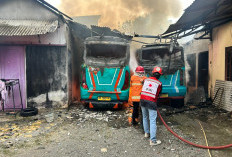Korsleting Diduga Sebabkan Dua Minibus di Kulon Progo Hangus Terbakar