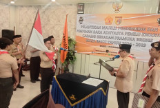 Gencarkan Pengawasan Partisipatif, Bawaslu Brebes Gandeng Ka Kwarcab Lantik Pengurus Saka Adhyasta