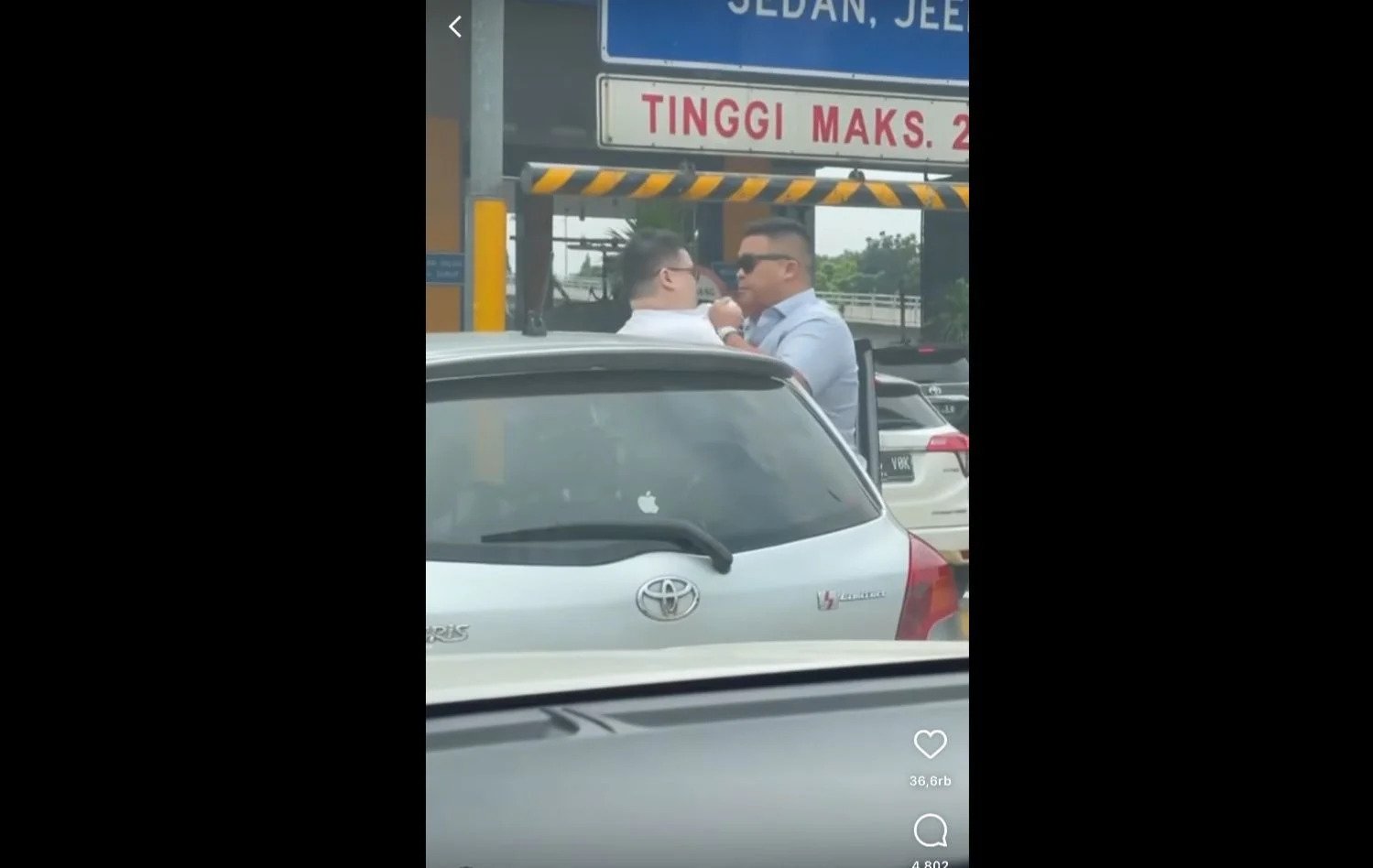 Video Bang Jago yang Viral Karena Turun dari Pajero lalu Menampar Sopir Mobil Yaris di Gerbang Tol, Kini Dalam